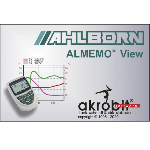 ALMEMO® View Software to evaluate and display measured data with up to four measurement channels